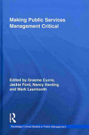 Making public services management critical /