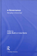 e-Governance : managing or governing? /