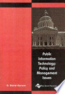 Public information technology : policy and management issues /