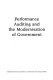 Performance auditing and the modernisation of government.