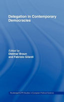Delegation in contemporary democracies /