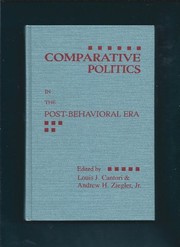 Comparative politics in the post-behavioral era /