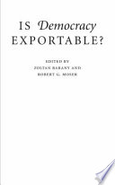 Is democracy exportable? /