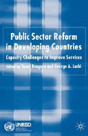 Public sector reform in developing countries : capacity challenges to improve services /