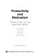 Productivity and motivation : a review of state and local government initiatives /