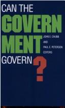 Can the government govern? /