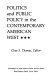 Politics and public policy in the contemporary American West /