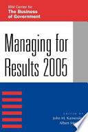 Managing for results, 2005 /