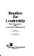 Mandate for leadership : policy management in a conservative administration /