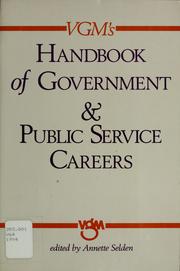 VGM's handbook of government & public service careers /