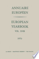 Annuaire Européen = European yearbook.