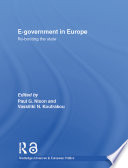 E-government in Europe : re-booting the state /