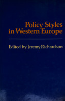Policy styles in Western Europe /
