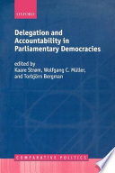 Delegation and accountability in parliamentary democracies /
