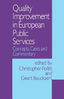 Quality improvement in European public services : concepts, cases and commentary /