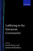 Lobbying in the European Community /