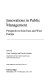 Innovations in public management : perspectives from East and West Europe /