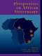 Perspectives on African governance /