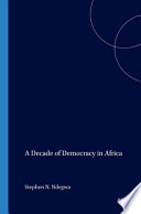 A decade of democracy in Africa /