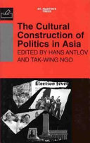 The cultural construction of politics in Asia /