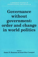 Governance without government : order and change in world politics /