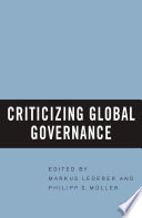 Criticizing Global Governance /
