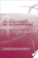 Global governance and the quest for justice.