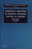 Theoretical directions in political sociology for the 21st century /