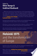 Helsinki 1975 and the transformation of Europe /