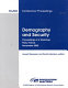Demography and security : proceedings of a workshop Paris, France, November 2000 /