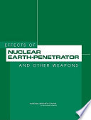 Effects of nuclear earth-penetrator and other weapons /