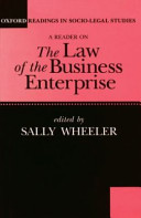 A Reader on the law of the business enterprise : selected essays /