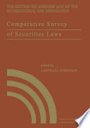 Comparative survey of securities laws : a review of the securities and related laws of fourteen nations /