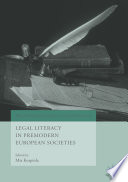 Legal Literacy in Premodern European Societies /