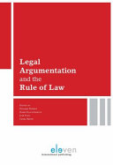 Legal argumentation and the rule of law /