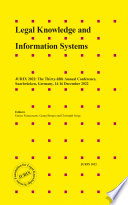 Legal knowledge and information systems : JURIX 2022 : the thirty-fifth annual conference, Saarbrücken, Germany, 14-16 December 2022 /
