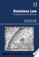 Stateless law : evolving boundaries of a discipline /