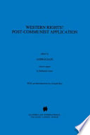 Western rights? : post-communist application /