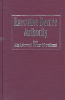 Executive decree authority /