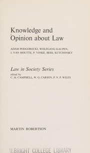 Knowledge and opinion about law /