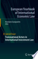 Transnational Actors in International Investment Law /