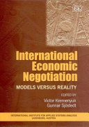 International economic negotiations : models versus reality /