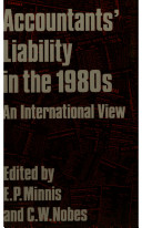 Accountants' liability in the 1980s : an international view /