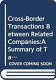 Cross-border transactions between related companies : a summary of tax rules /