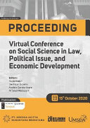 The 1st Virtual Conference on Social Science in Law, Political Issue and Economic Development /