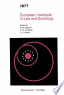 European yearbook in law and sociology 1977 /