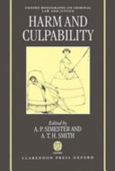 Harm and culpability /