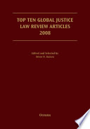 Top ten global justice law review articles, 2008 /