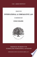 Essays on international & comparative law in honour of Judge Erades /