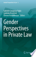 Gender Perspectives in Private Law /